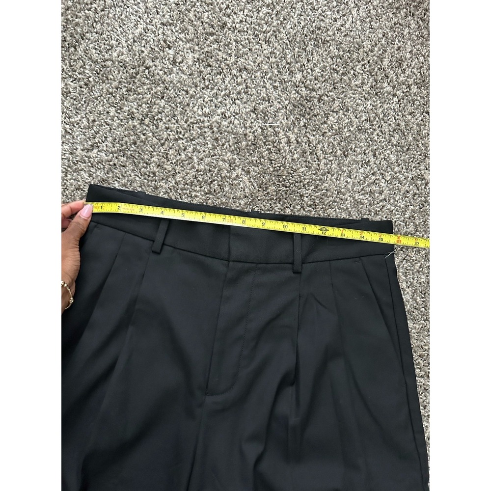 Madewell The Harlow Superwide-Leg Trouser Black Size 2 Pleated High Rise - Picture 8 of 12